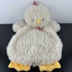 Baby Ganz Rare Happy Hill Flat A Pat Chicken Hen Lovey Blanket 16” Large Plush